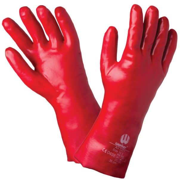 كفوف  PVC للكيماويات 35 سم - Outside