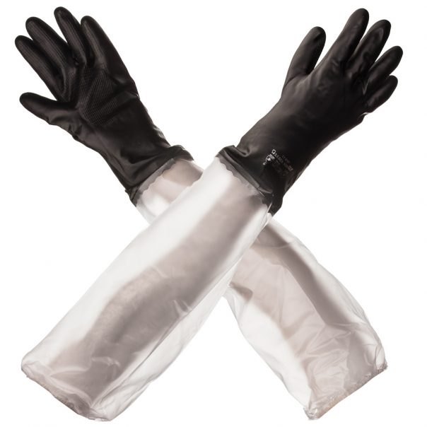 كفوف PVC G53 واقيه حتى الكتف - Outside
